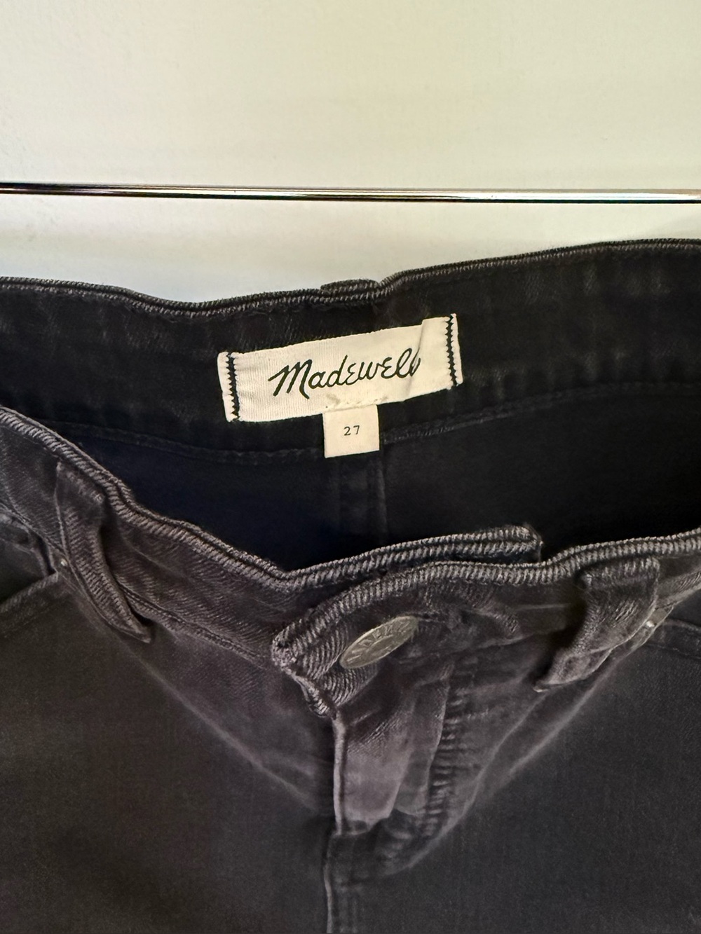 Madewell Black Denim Pencil Skirt - Picture 4 of 4